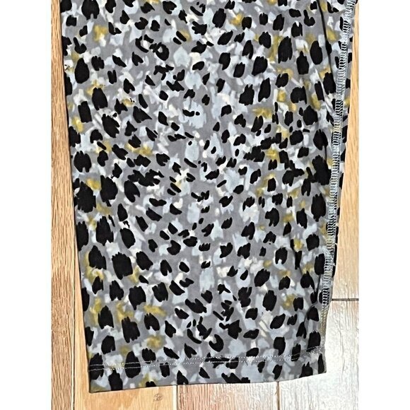 Logo Pants 4XP Animal Print Ankle Safari Neutral Preppy Boho Classic Active 80s - Picture 6 of 11